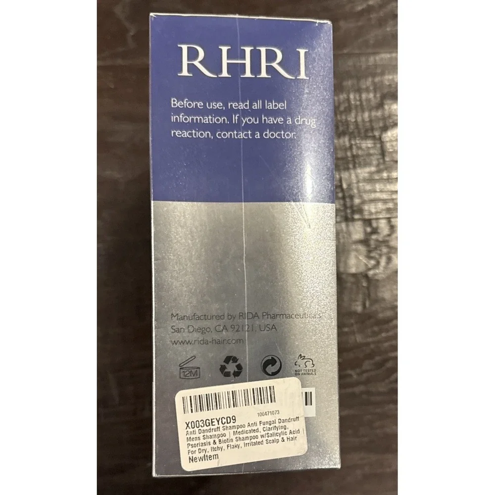 Ketozonacole Shampoo Lot Of 2 RHRI Anti Dandruff Medicated EXTRA STRENGTH 3/2027